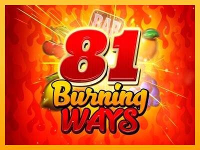 81 Burning Ways 游戏机赚钱