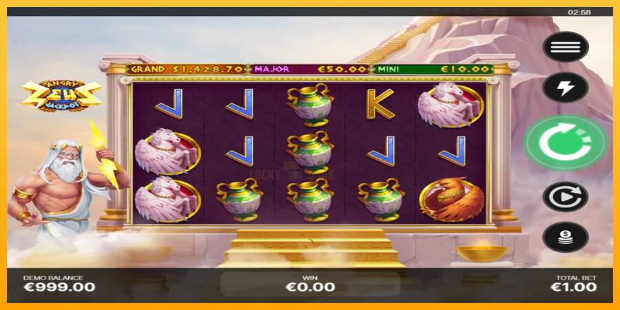 Angry Zeus Jackpot 游戏机赚钱, 图片 2