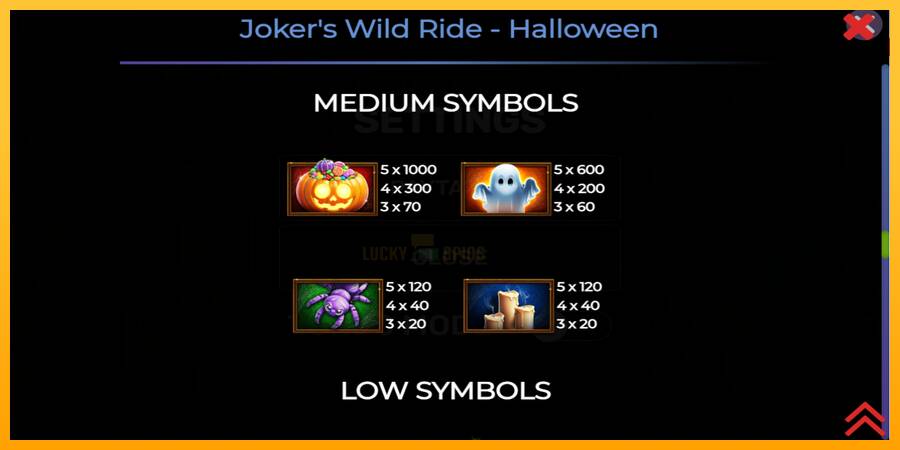 Jokers Wild Ride Halloween 游戏机赚钱, 图片 5