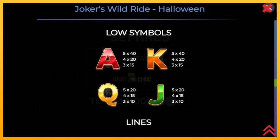 Jokers Wild Ride Halloween 游戏机赚钱, 图片 6