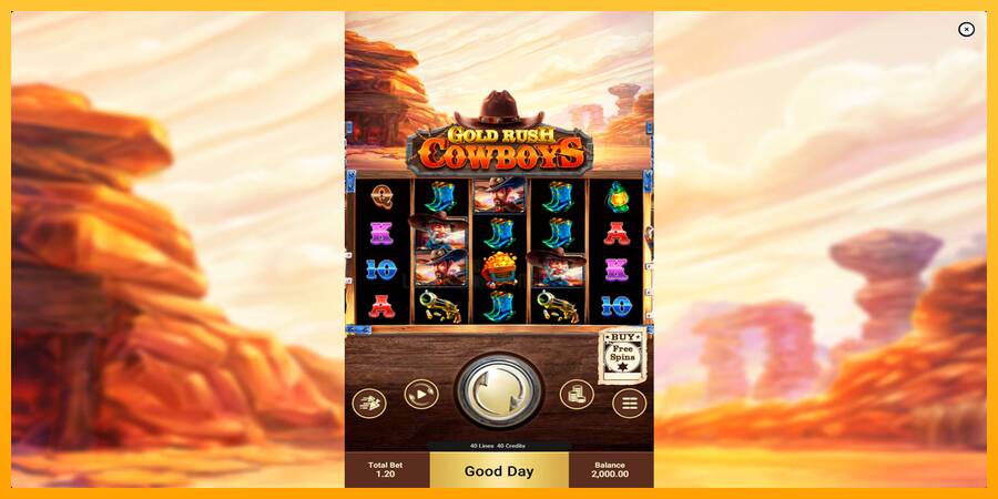 Gold Rush Cowboys 游戏机赚钱, 图片 1