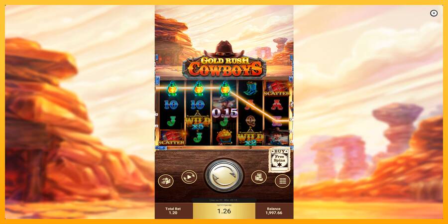 Gold Rush Cowboys 游戏机赚钱, 图片 2