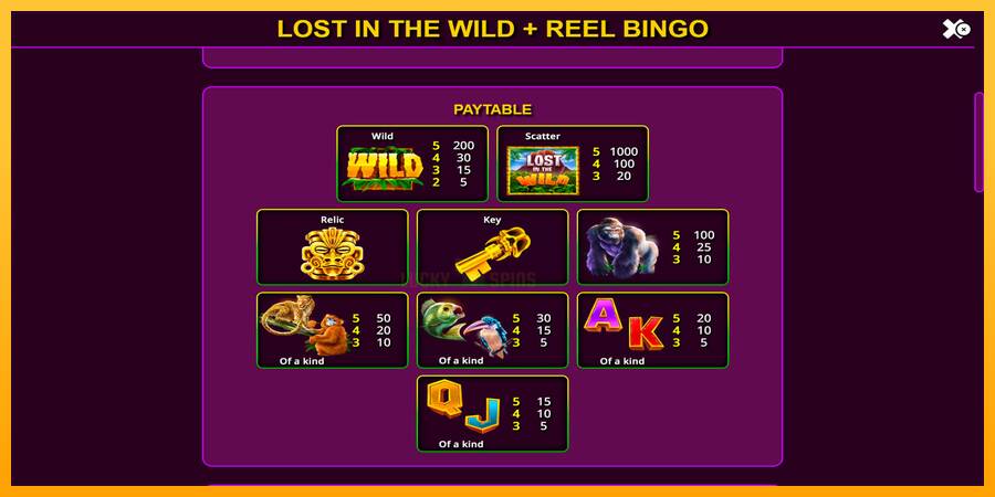 Lost in the Wild with Reel Bingo 游戏机赚钱, 图片 6