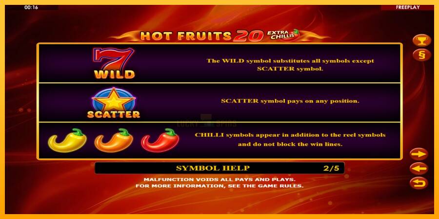 Hot Fruits 20 Extra Chillis 游戏机赚钱, 图片 5