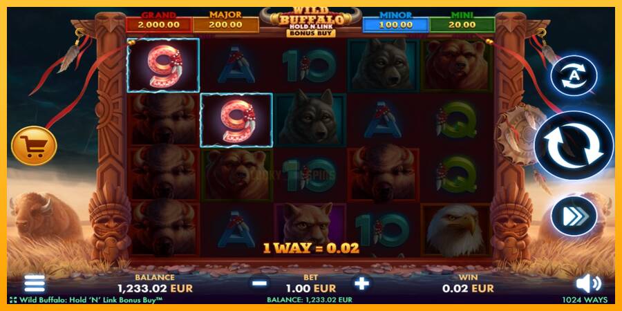 Wild Buffalo Hold N Link Bonus Buy 游戏机赚钱, 图片 3