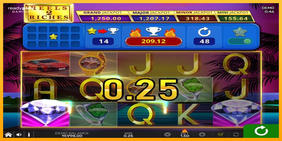 Reels 2 Riches with Reel Bingo 游戏机赚钱, 图片 2