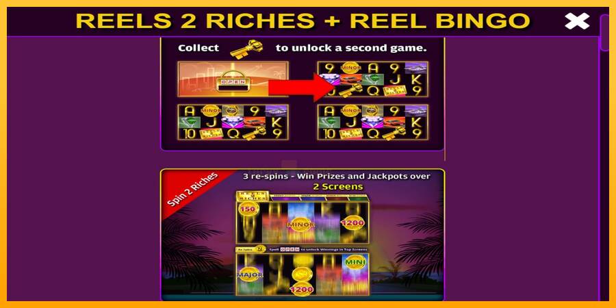 Reels 2 Riches with Reel Bingo 游戏机赚钱, 图片 4