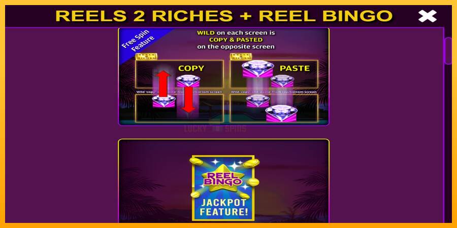 Reels 2 Riches with Reel Bingo 游戏机赚钱, 图片 5