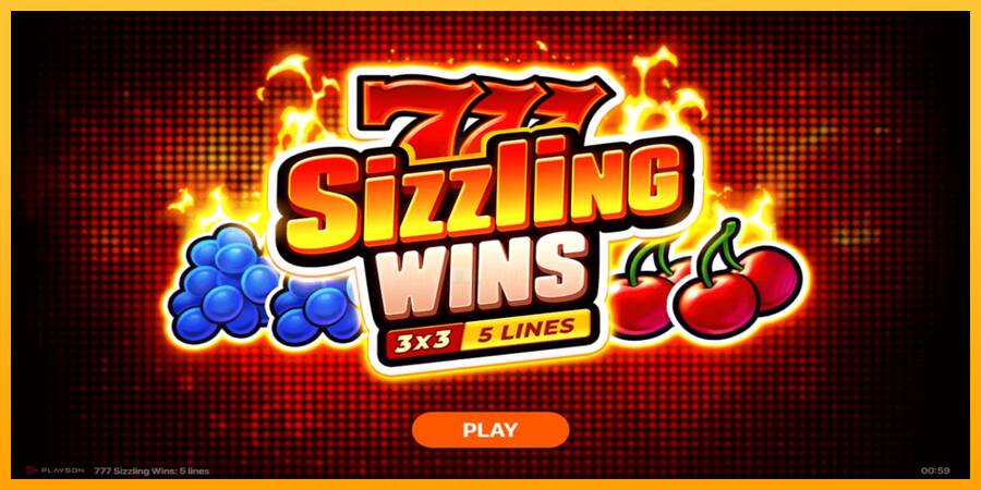 777 Sizzling Wins: 5 Lines 游戏机赚钱, 图片 1