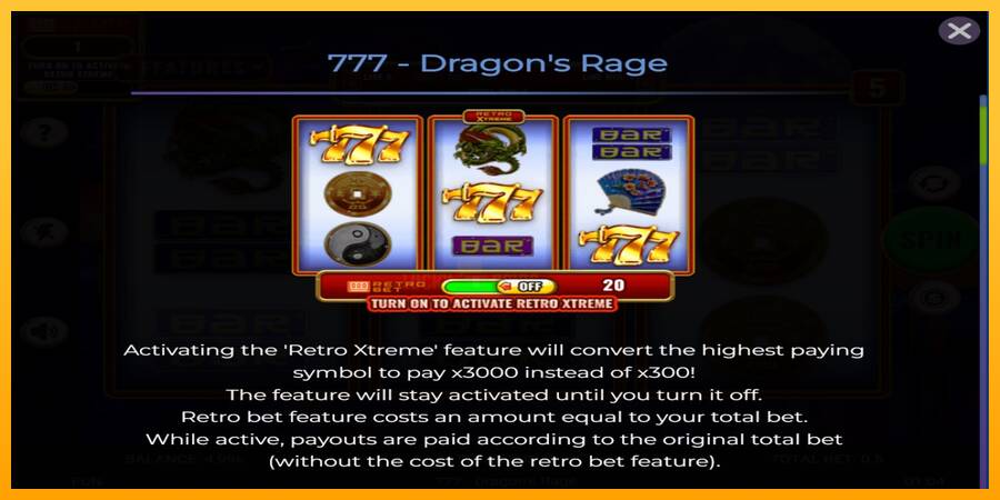 777 - Dragons Rage 游戏机赚钱, 图片 4