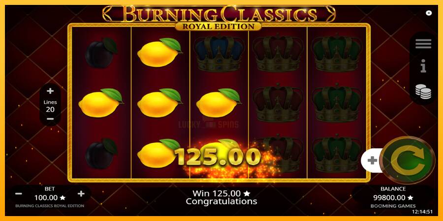 Burning Classics Royal Edition 游戏机赚钱, 图片 3