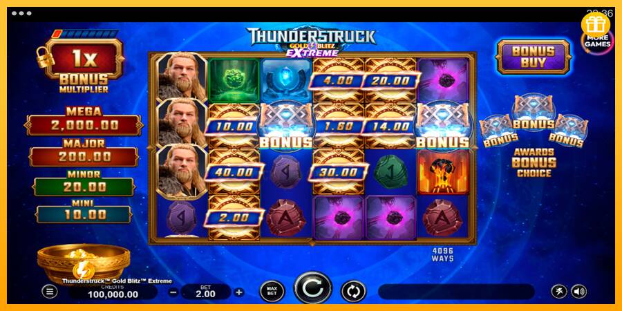 Thunderstruck Gold Blitz Extreme 游戏机赚钱, 图片 1