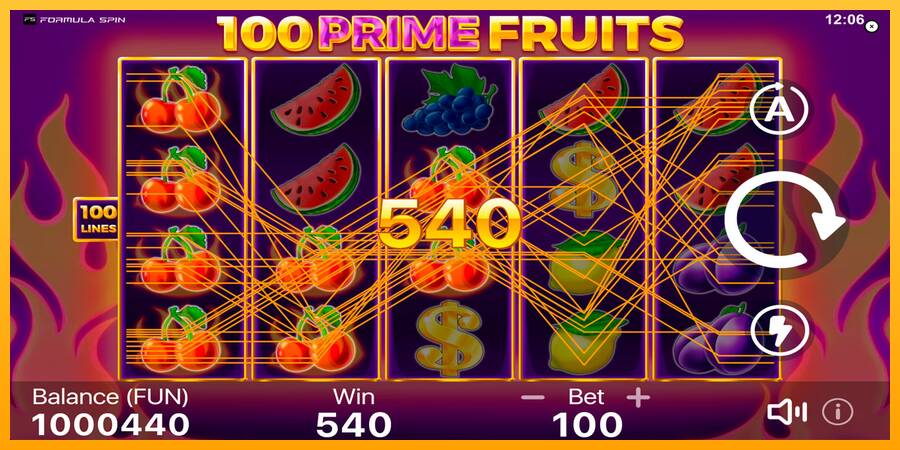 100 Prime Fruits 游戏机赚钱, 图片 3