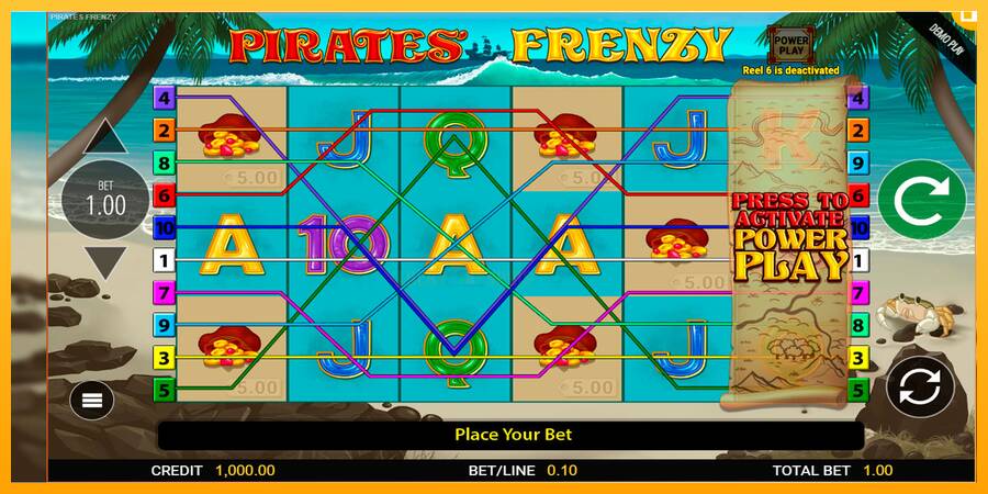 Pirates Frenzy 游戏机赚钱, 图片 1