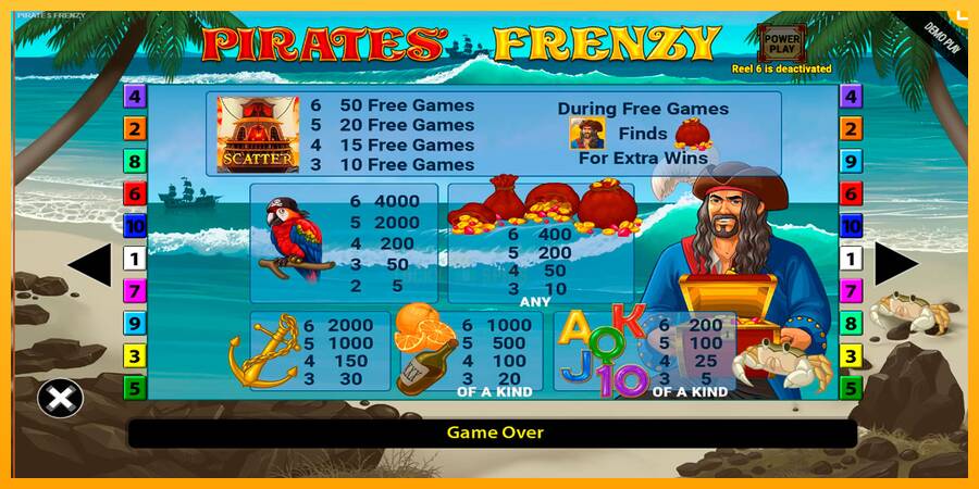 Pirates Frenzy 游戏机赚钱, 图片 6