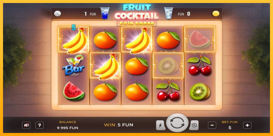 Fruit Cocktail Coin Chase 游戏机赚钱, 图片 2