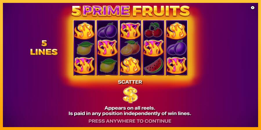 5 Prime Fruits 游戏机赚钱, 图片 1