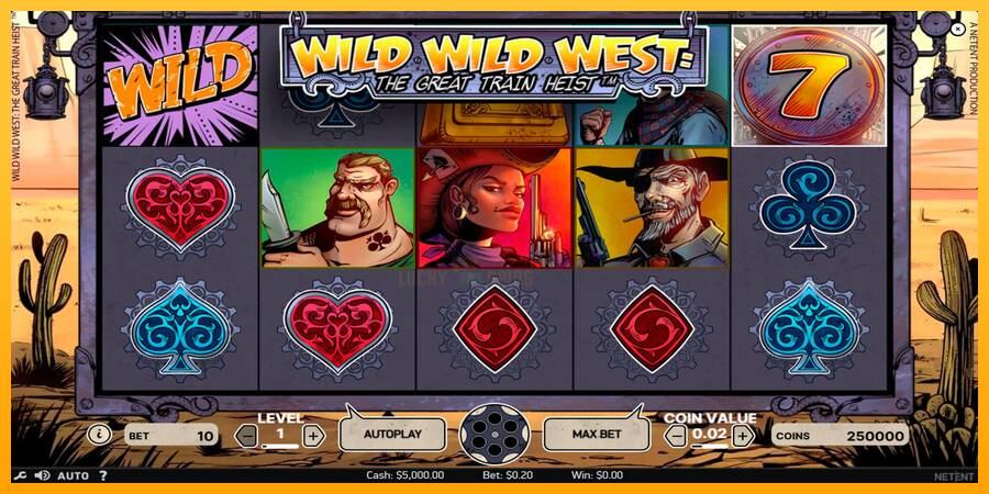 Wild Wild West 游戏机赚钱, 图片 1