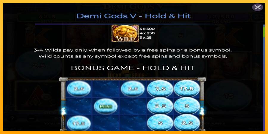 Demi Gods V Hold & Hit 游戏机赚钱, 图片 4