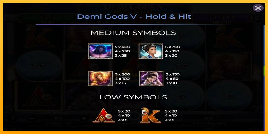 Demi Gods V Hold & Hit 游戏机赚钱, 图片 6