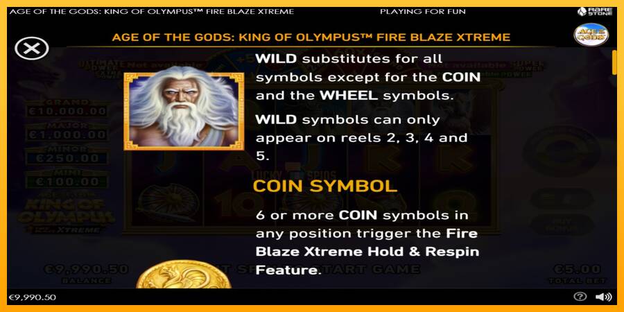 Age of the Gods: King of Olympus Fire Blaze Xtreme 游戏机赚钱, 图片 4