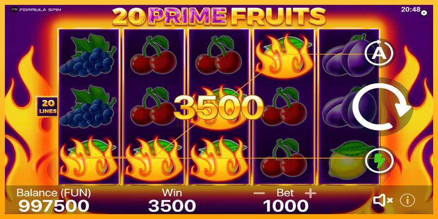 20 Prime Fruits 游戏机赚钱, 图片 2