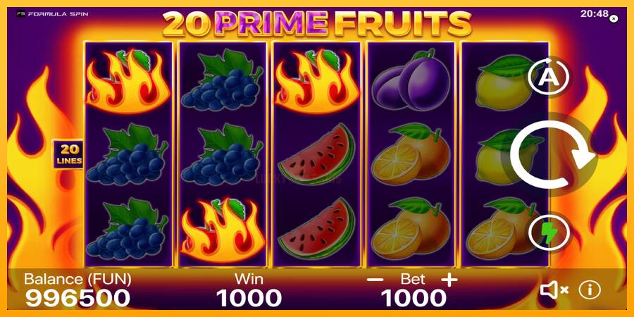 20 Prime Fruits 游戏机赚钱, 图片 3