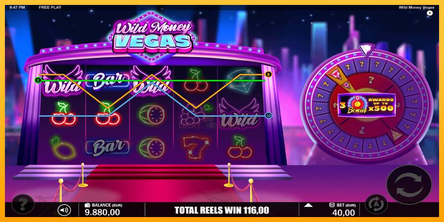 Wild Money Vegas 游戏机赚钱, 图片 3