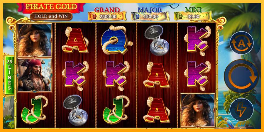 Pirate Gold Hold and Win 游戏机赚钱, 图片 2