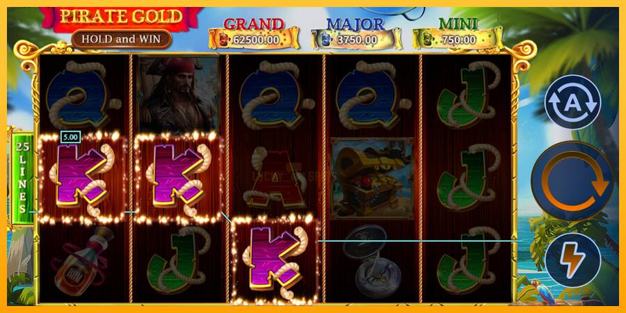 Pirate Gold Hold and Win 游戏机赚钱, 图片 4