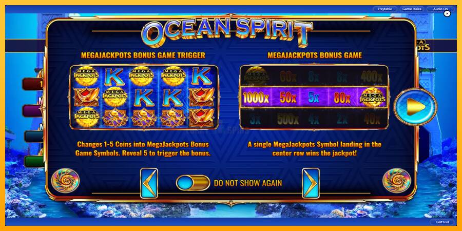 Ocean Spirit MegaJackpots 游戏机赚钱, 图片 2