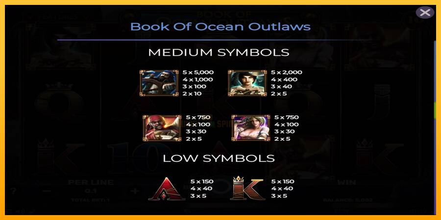 Book of Ocean Outlaws 游戏机赚钱, 图片 6