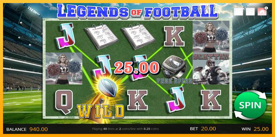 Legends of Football 游戏机赚钱, 图片 3