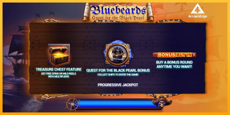 Bluebeard Quest for the Black Pearl 游戏机赚钱, 图片 1