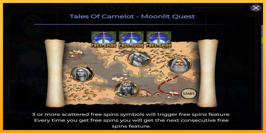 Tales of Camelot - Moonlit Quest 游戏机赚钱, 图片 5