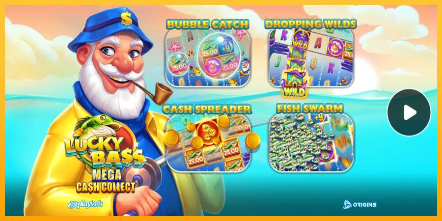 Lucky Bass Mega Cash Collect 游戏机赚钱, 图片 1