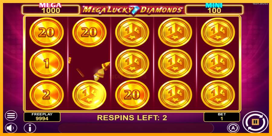 Mega Lucky Diamonds Hold & Win 游戏机赚钱, 图片 3