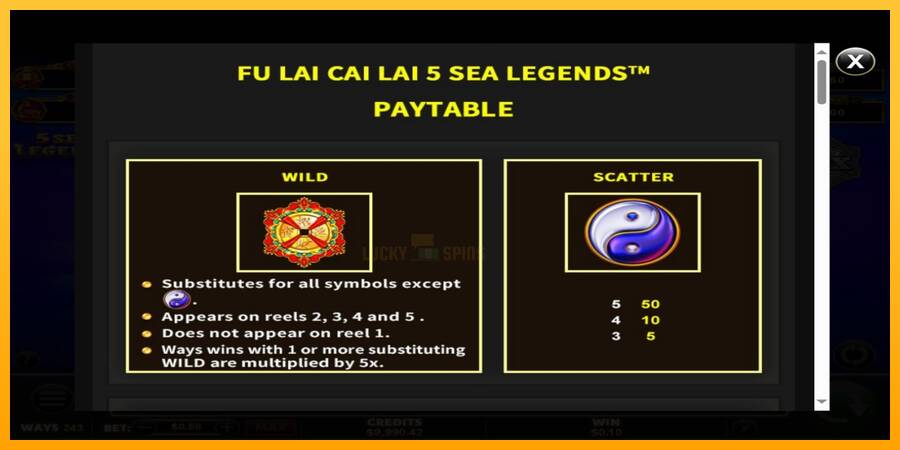 Fu Lai Cai Lai 5 Sea Legends 游戏机赚钱, 图片 5