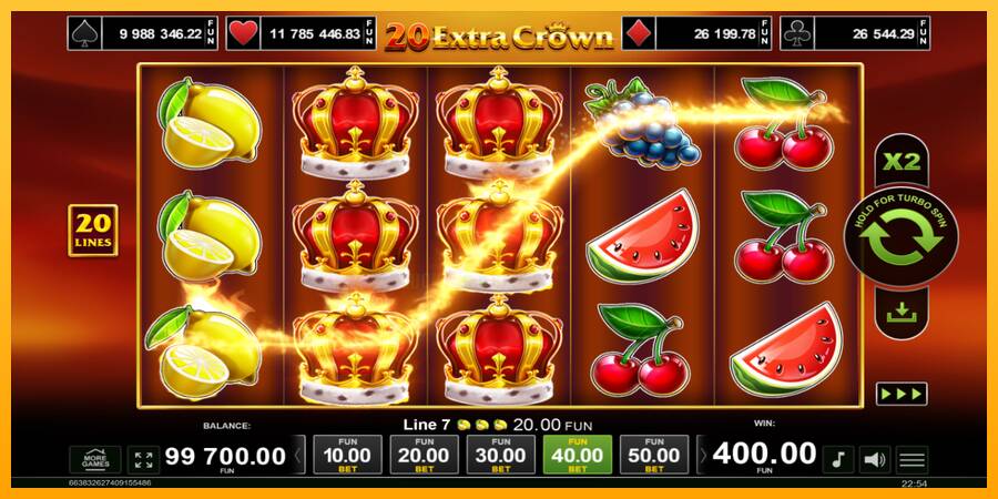 20 Extra Crown 游戏机赚钱, 图片 4