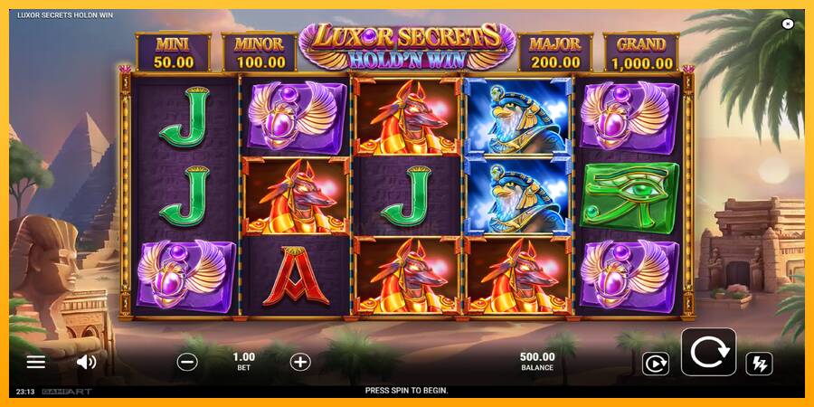 Luxor Secrets Holdn Win 游戏机赚钱, 图片 2