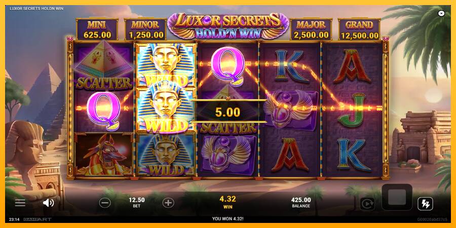 Luxor Secrets Holdn Win 游戏机赚钱, 图片 3