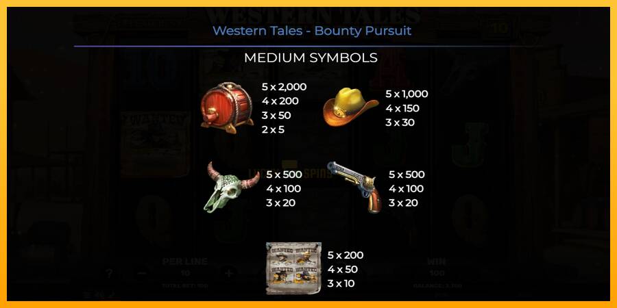 Western Tales - Bounty Pursuit 游戏机赚钱, 图片 6