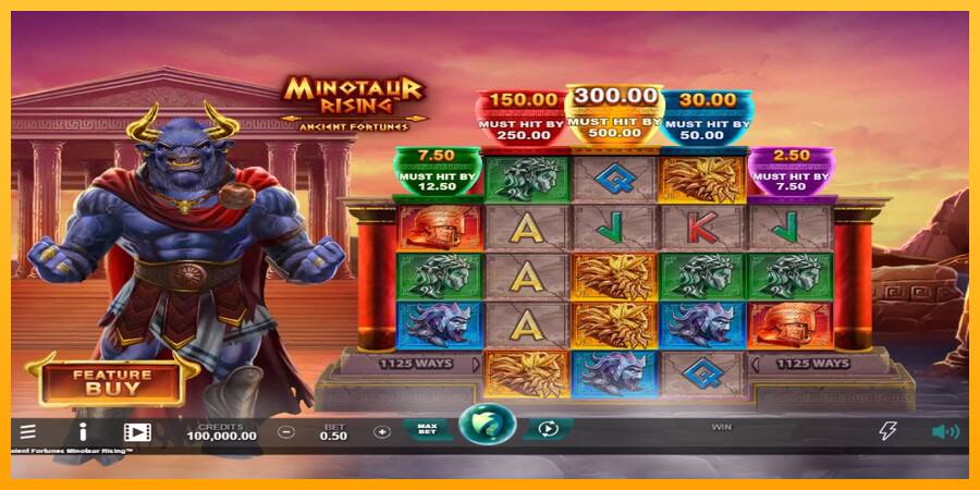 Ancient Fortunes Minotaur Rising 游戏机赚钱, 图片 1