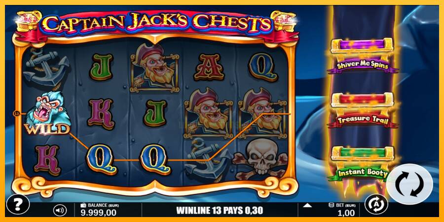 Captain Jacks Chests 游戏机赚钱, 图片 3