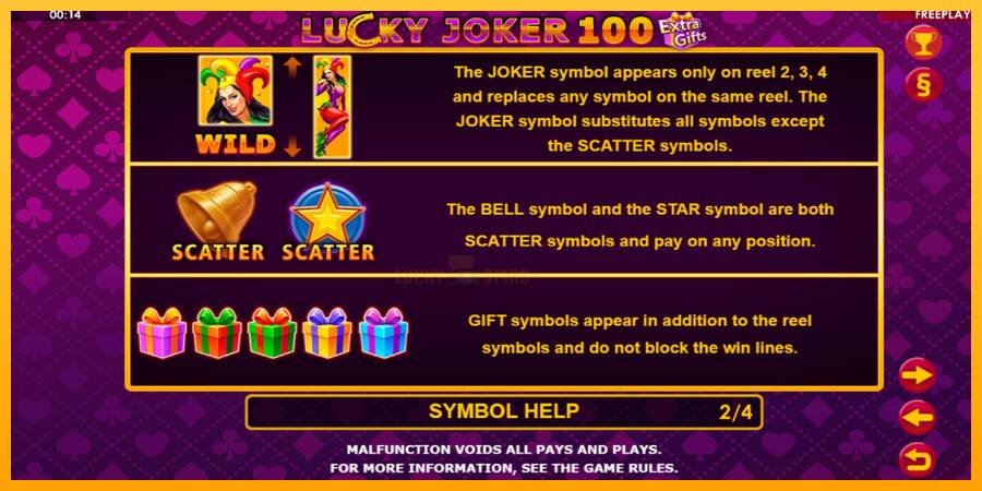 Lucky Joker 100 Extra Gifts 游戏机赚钱, 图片 7