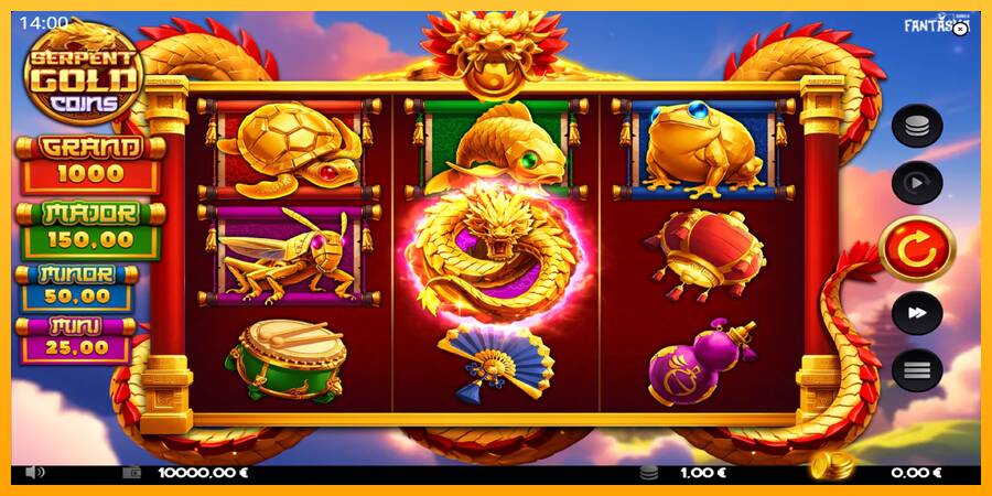 Serpent Gold Coins 游戏机赚钱, 图片 2