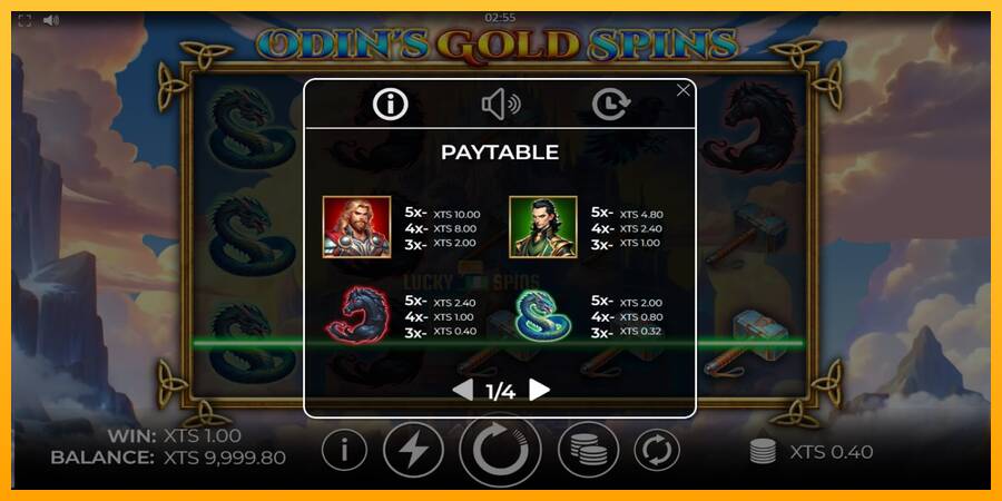 Odins Gold Spins 游戏机赚钱, 图片 4