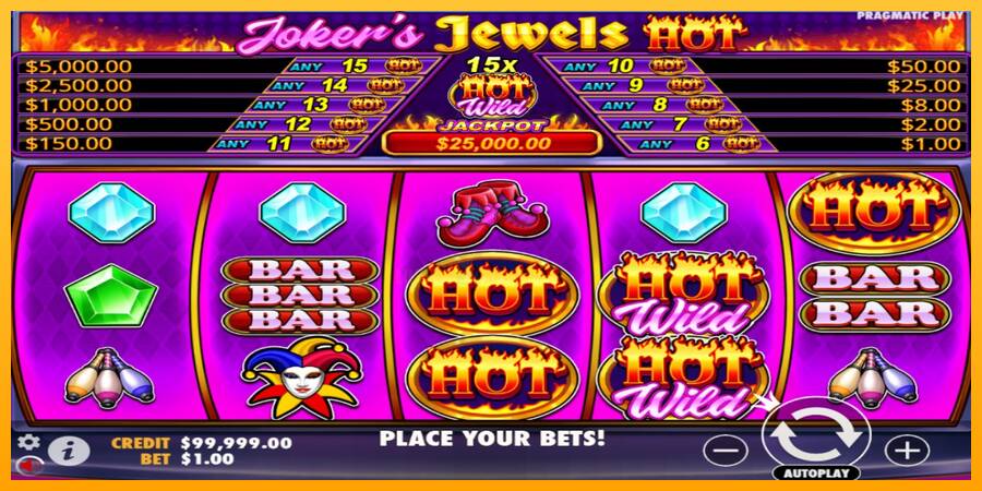 Jokers Jewels Hot 游戏机赚钱, 图片 1