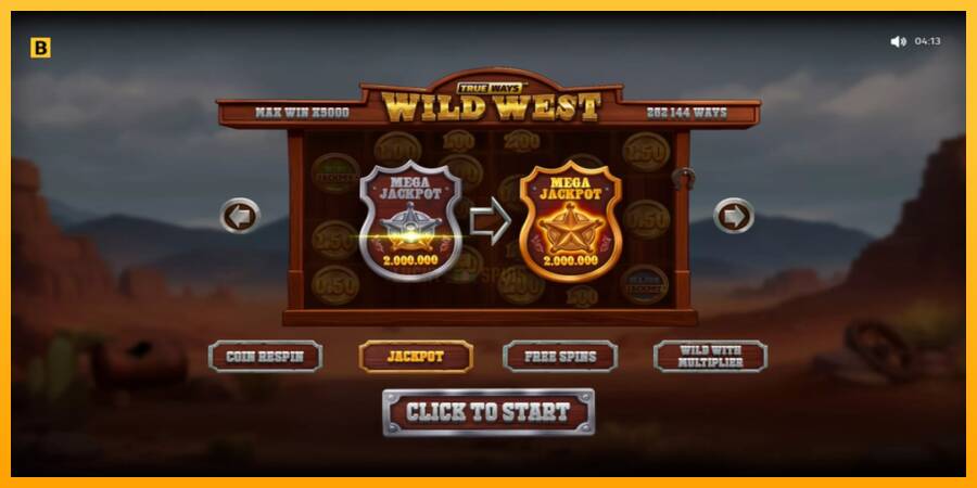 Wild West Trueways 游戏机赚钱, 图片 1