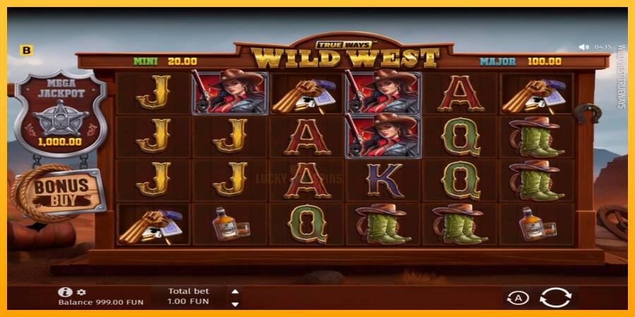 Wild West Trueways 游戏机赚钱, 图片 2